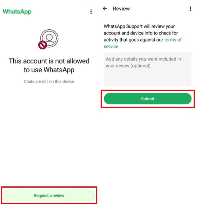 WhatsApp 客服支持联系页面